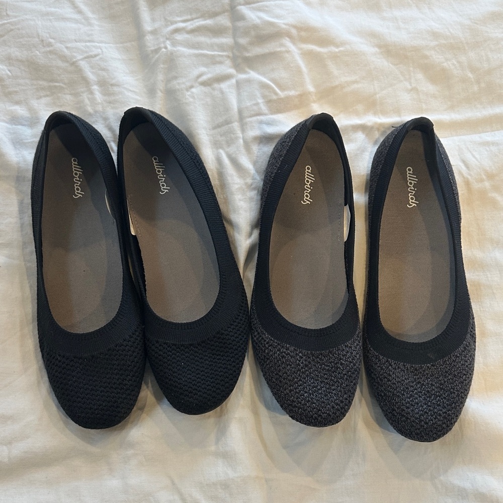 Allbirds Women's Black and Dark Gray Loafers